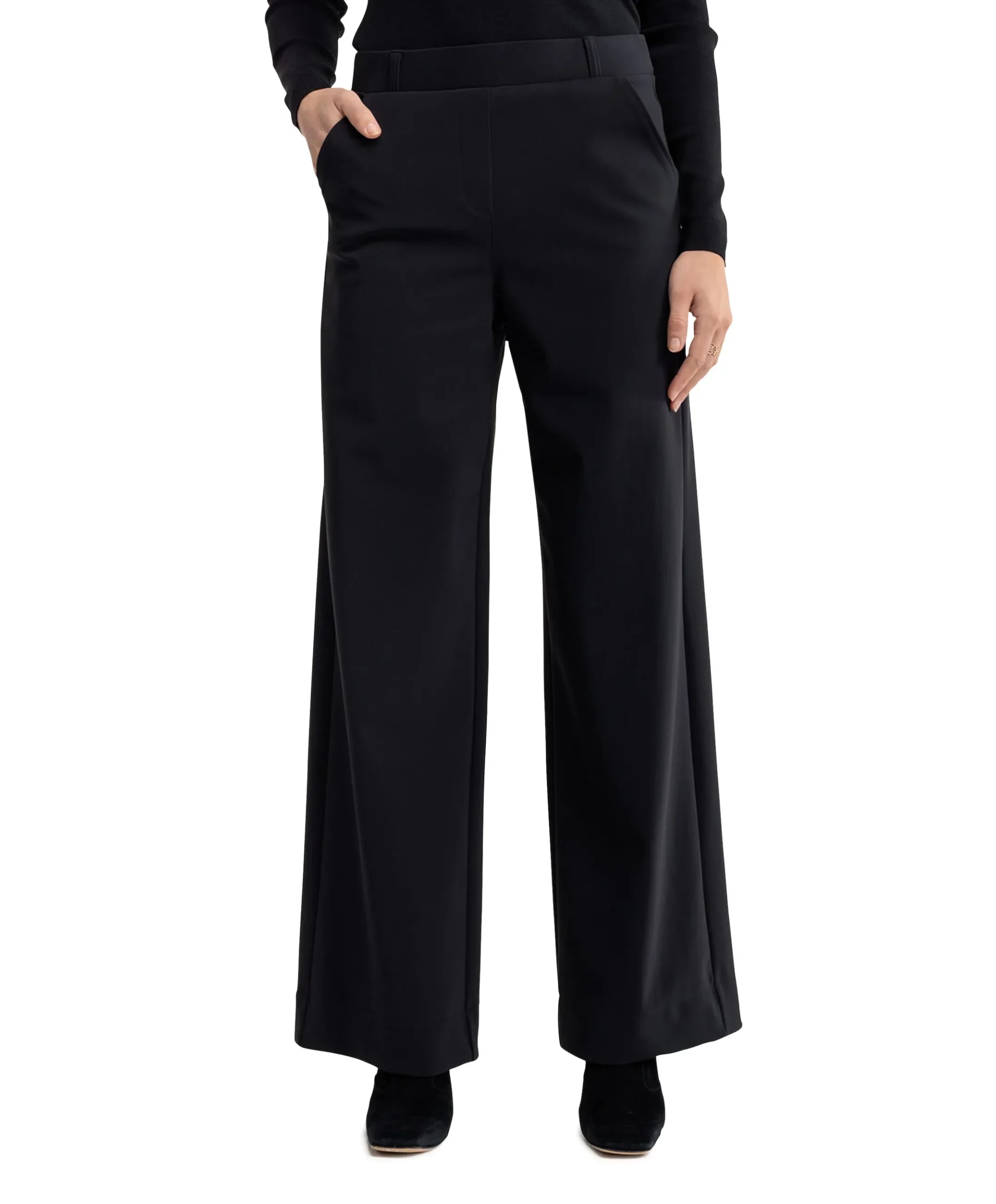 Lexie bonded trousers zwart