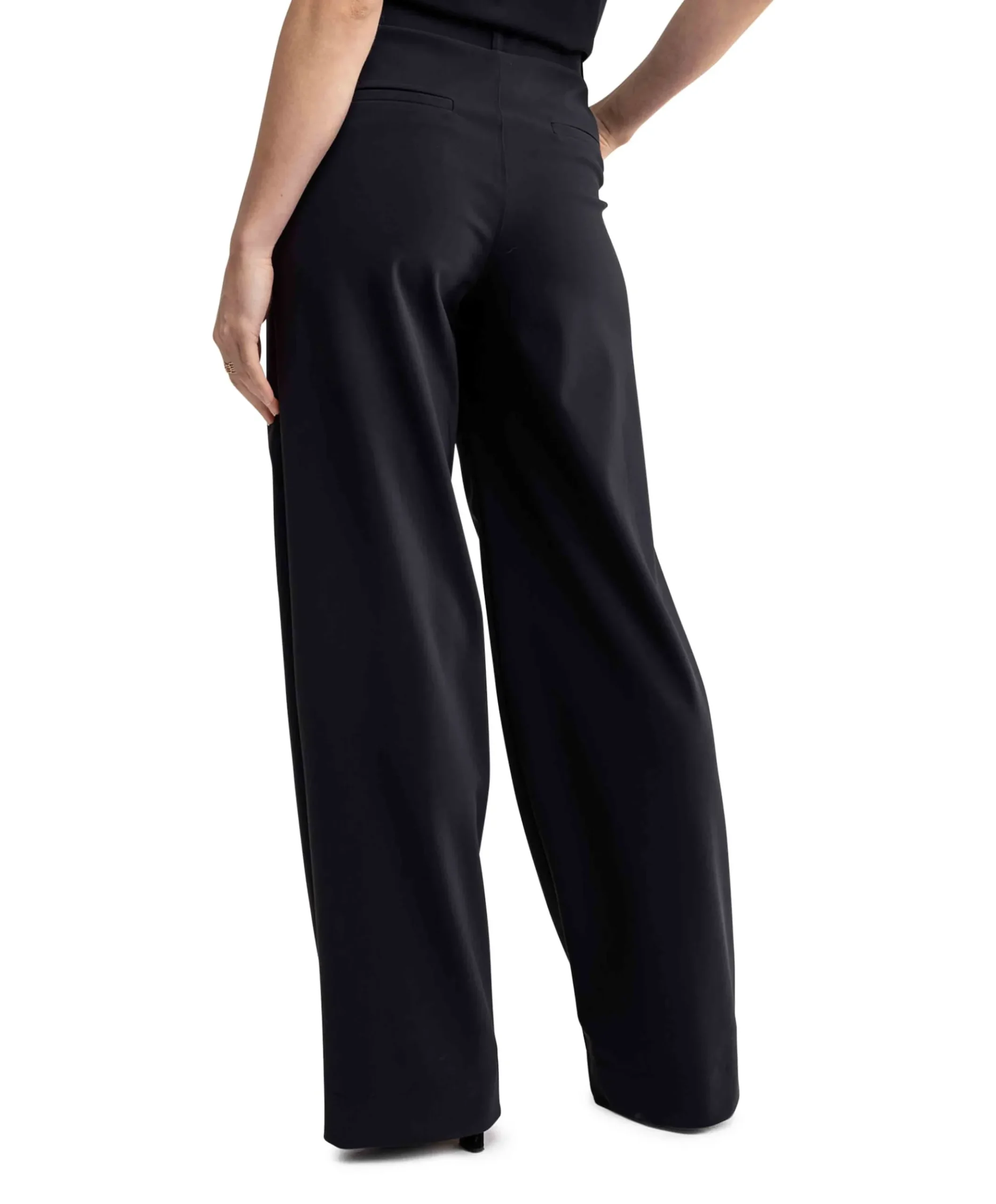 Lexie LONG bonded trousers dames broek zwart