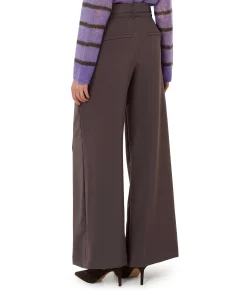 LIVA CHIC BELT dames pantalon bruin
