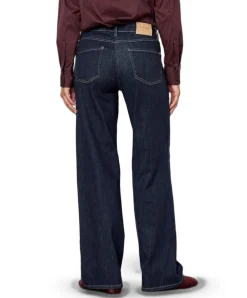 Liv New Wide dames jeans blauw