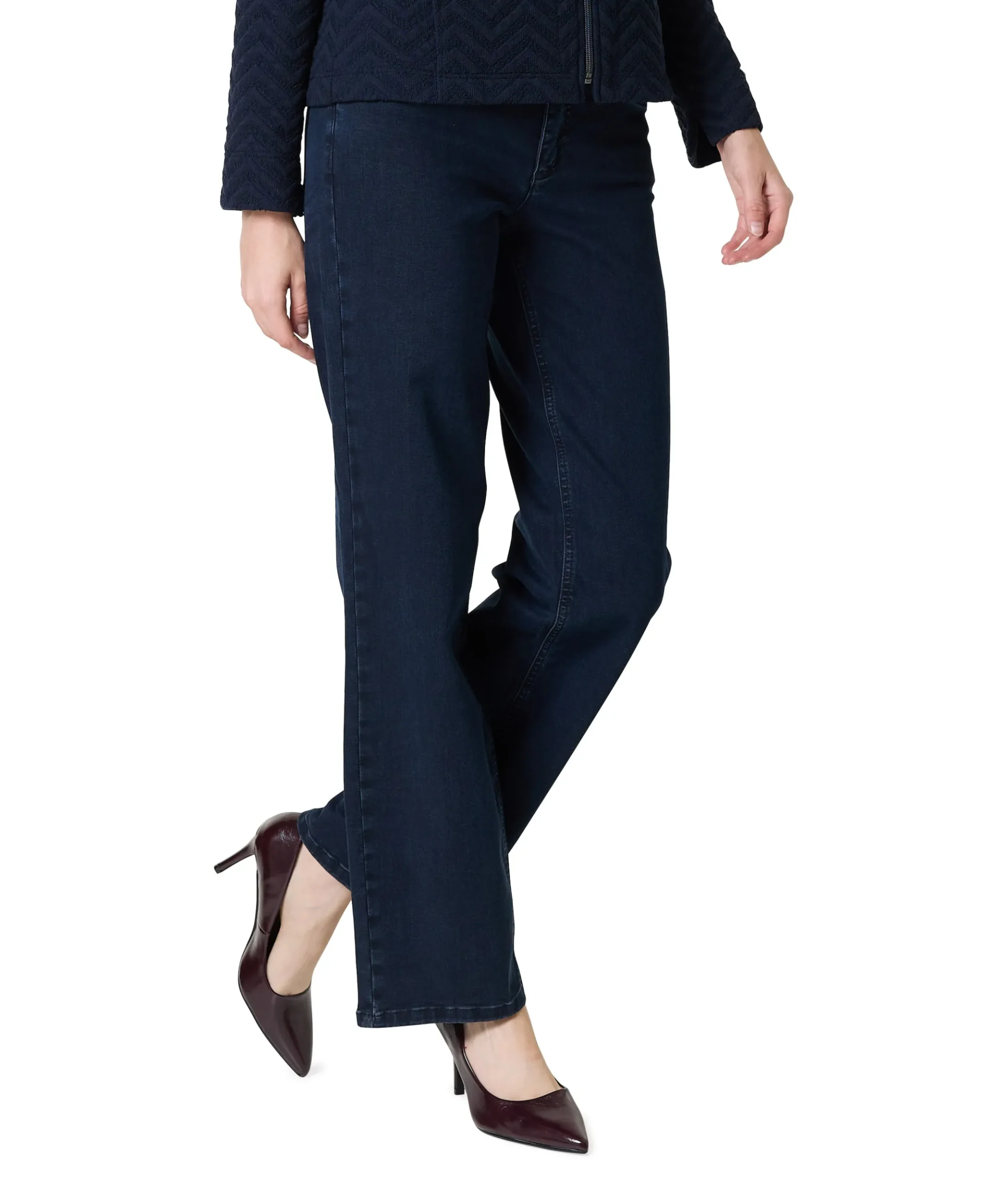 Liv Straight dames broek blauw