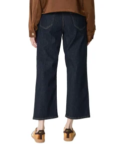 Liv Wide 7/8 dames jeans blauw