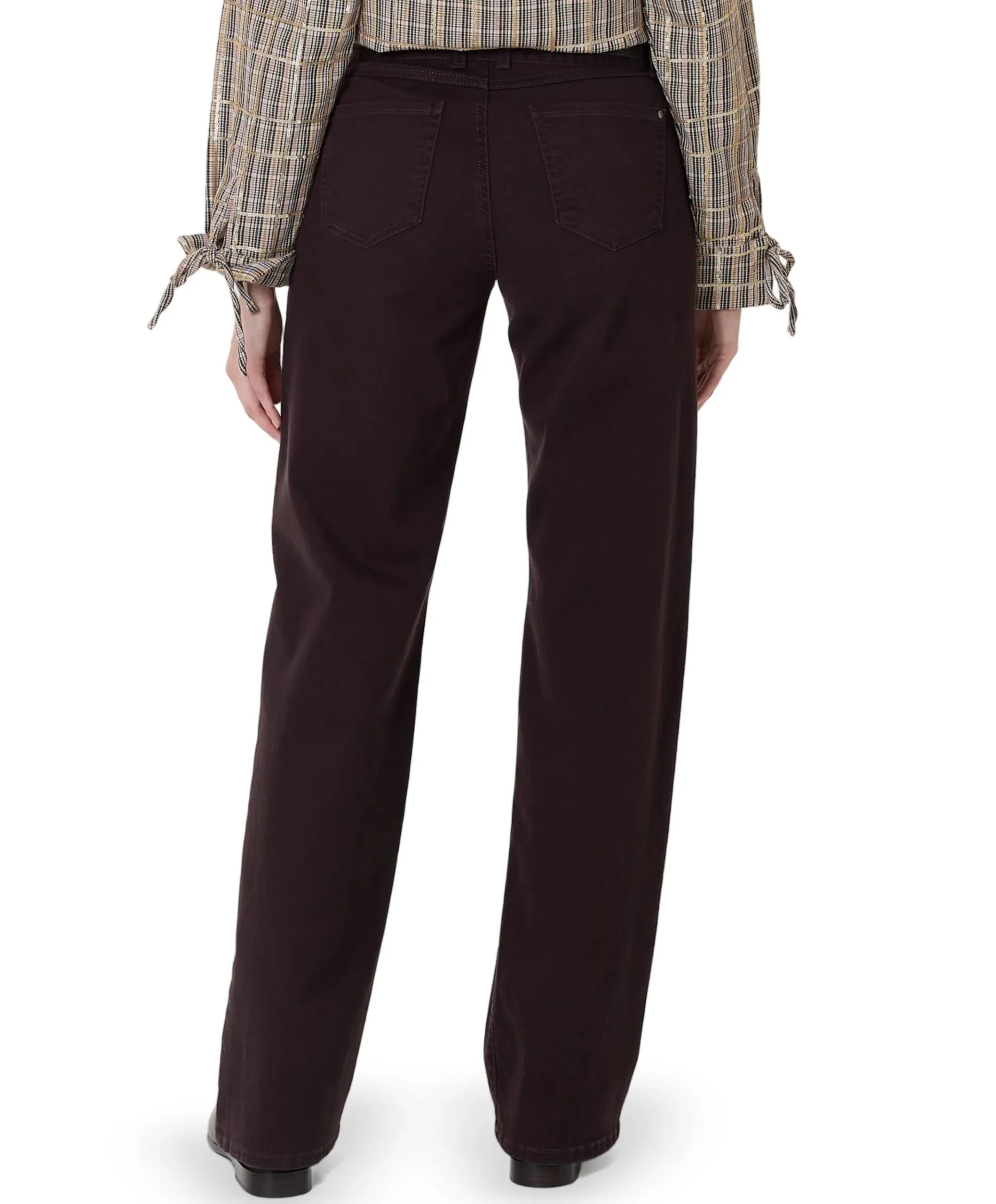 LIZ BELT dames jeans bordeaux