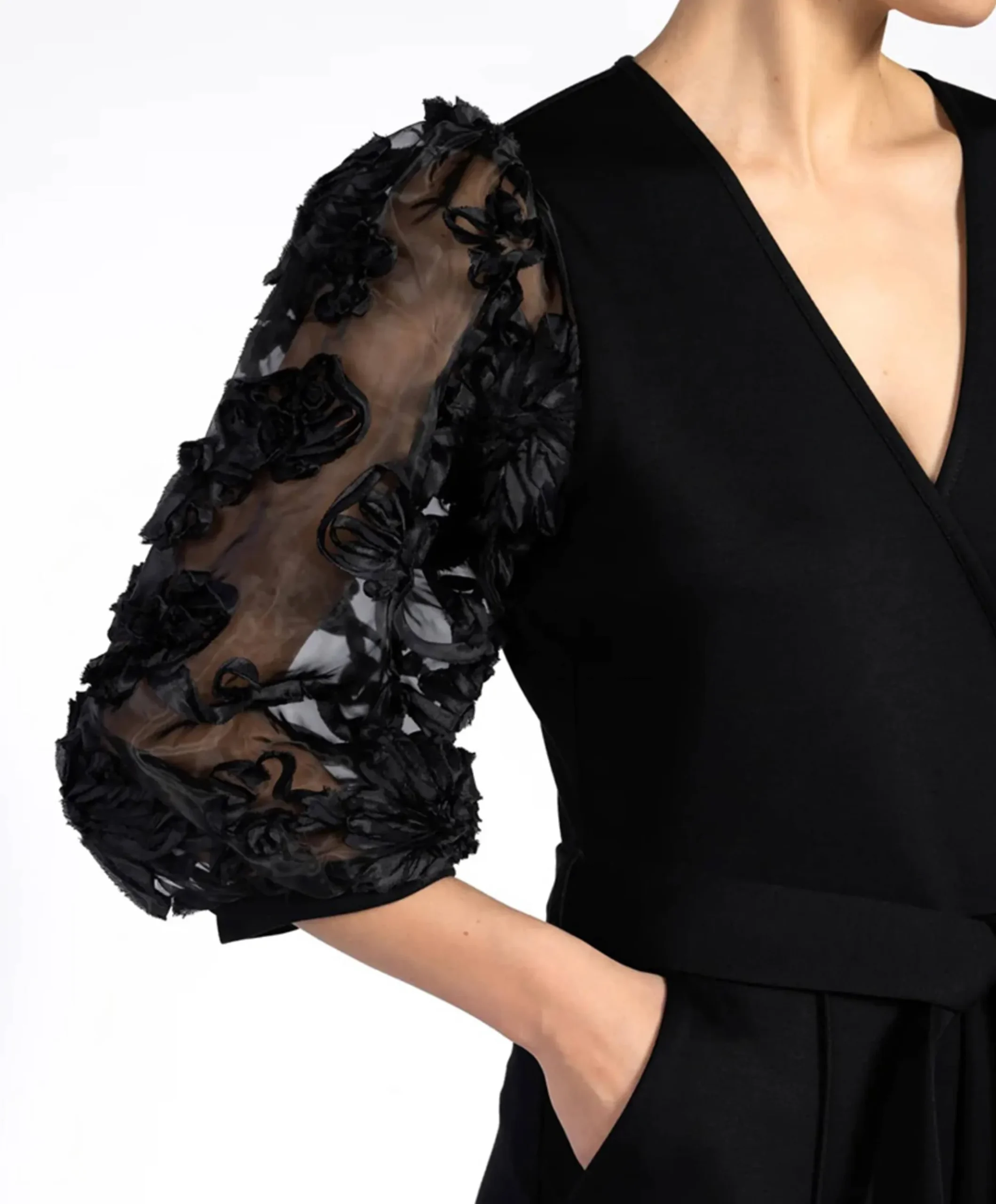 LIZETH VIS 436 dames jumpsuit zwart