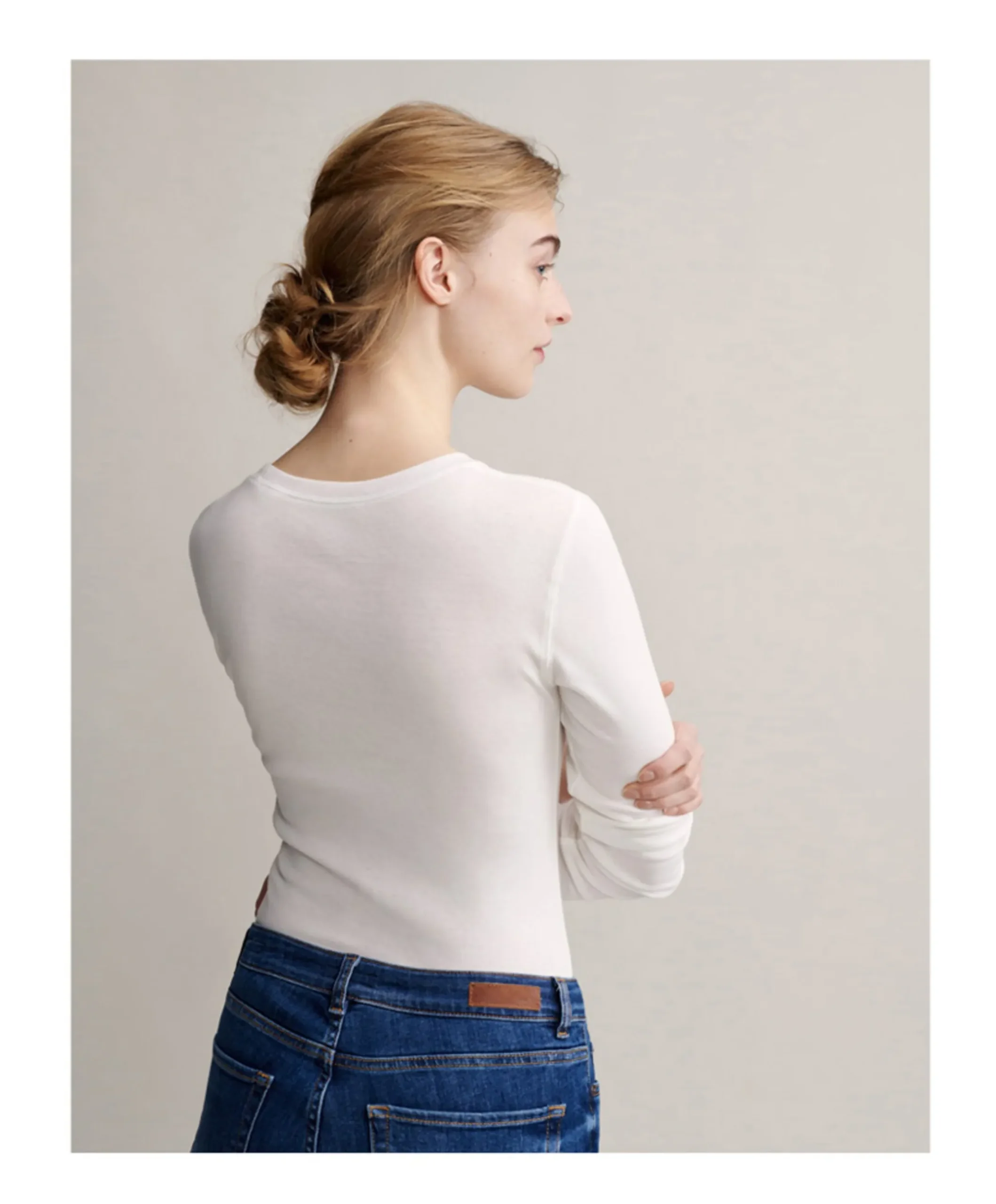 Longsleeve ecru