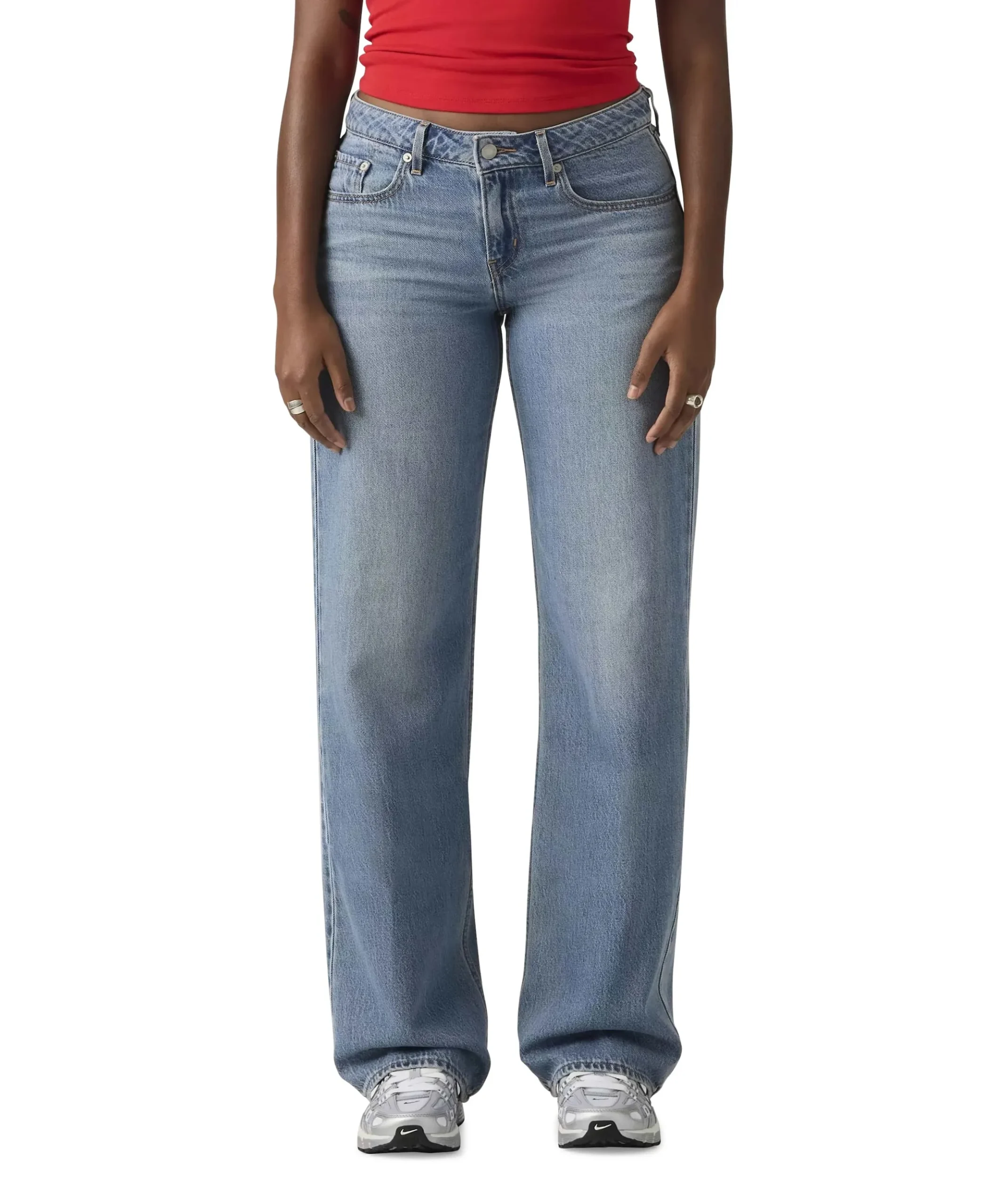 LOW LOOSE GOOD GRADES TENCEL dames jeans blauw