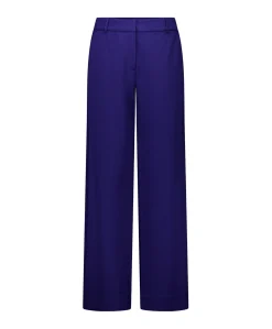 Luz twill dames broek blauw