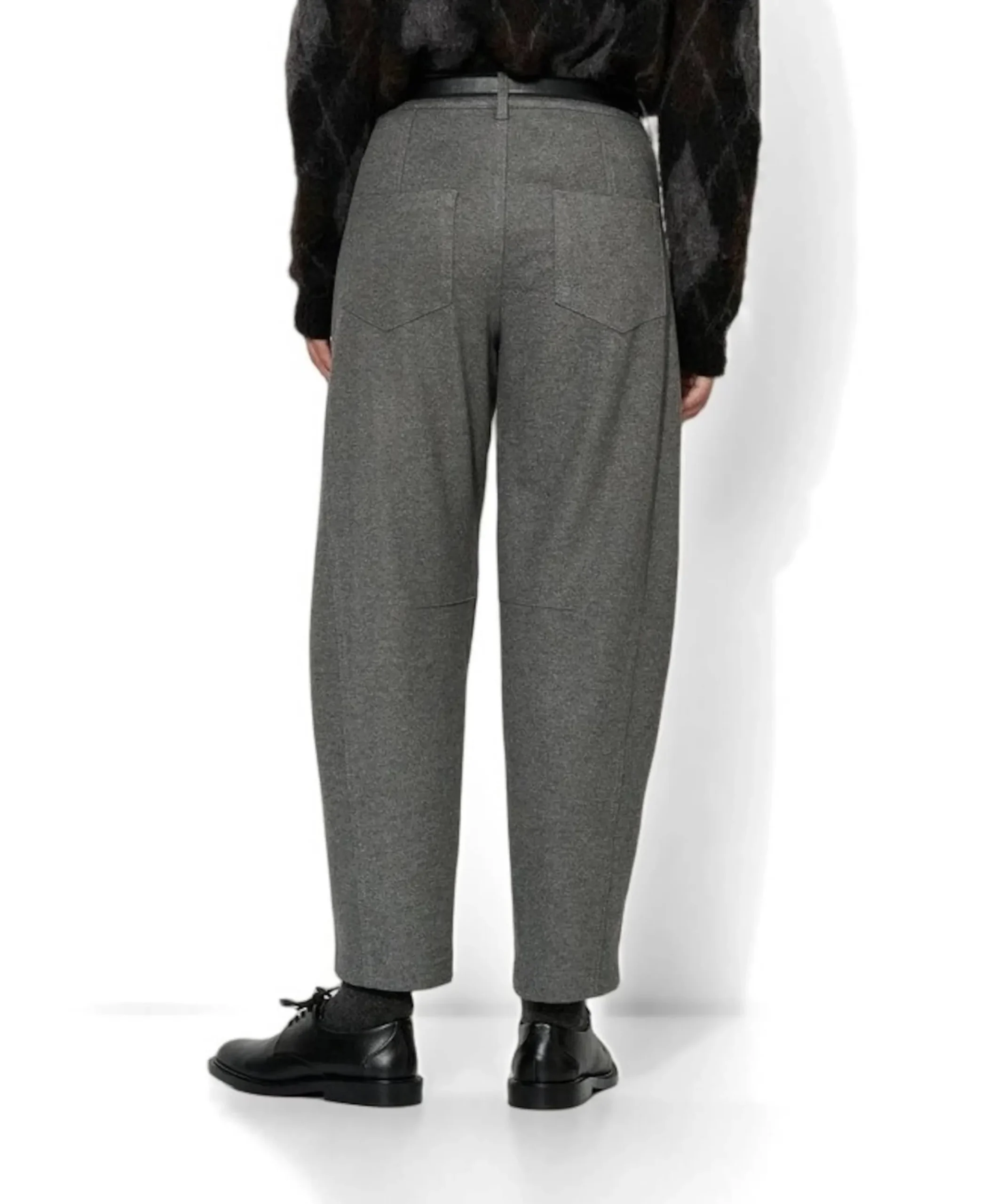 Mara Barrel dames broek grijs