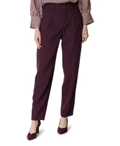 Mara Momfit Pleat dames broek paars