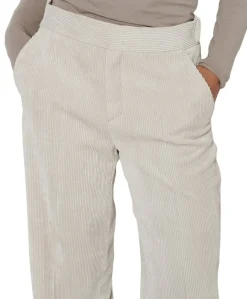 Mara Wide Leg Casual dames broek ecru