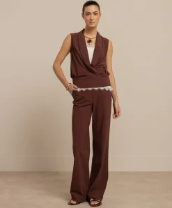 Marilon dames broek bruin