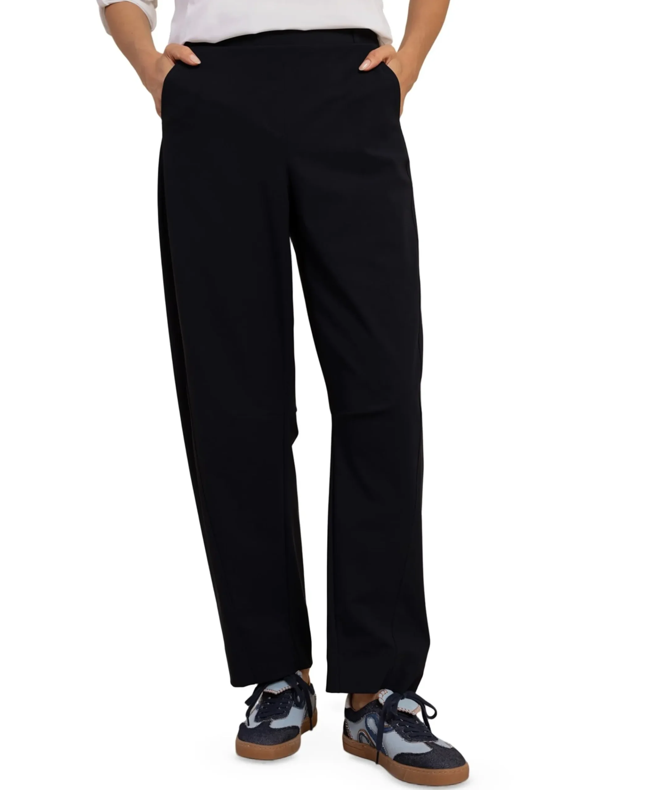 Marlise barrel trousers dames broek blauw
