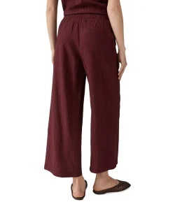Marou crinkled dames culotte bordeaux