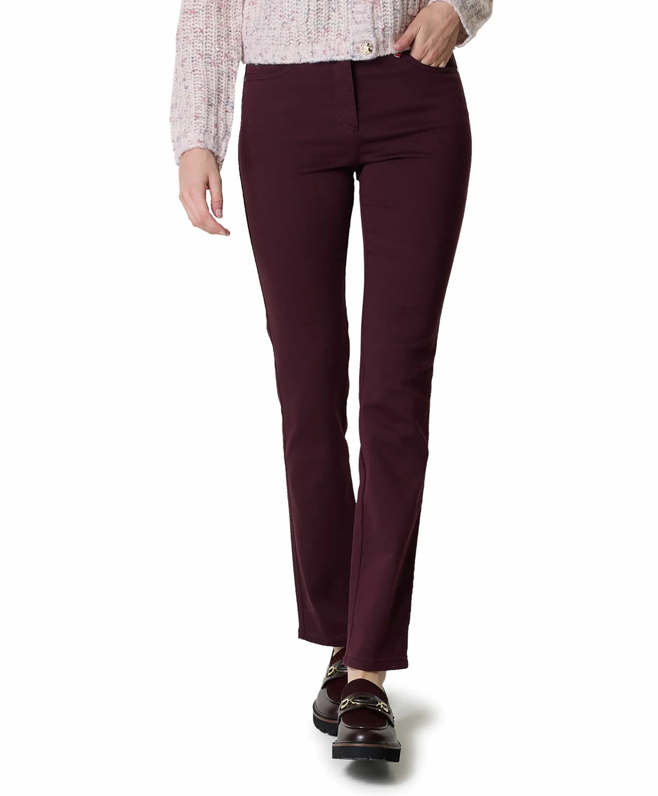 Meine beste Freundin dames broek bordeaux