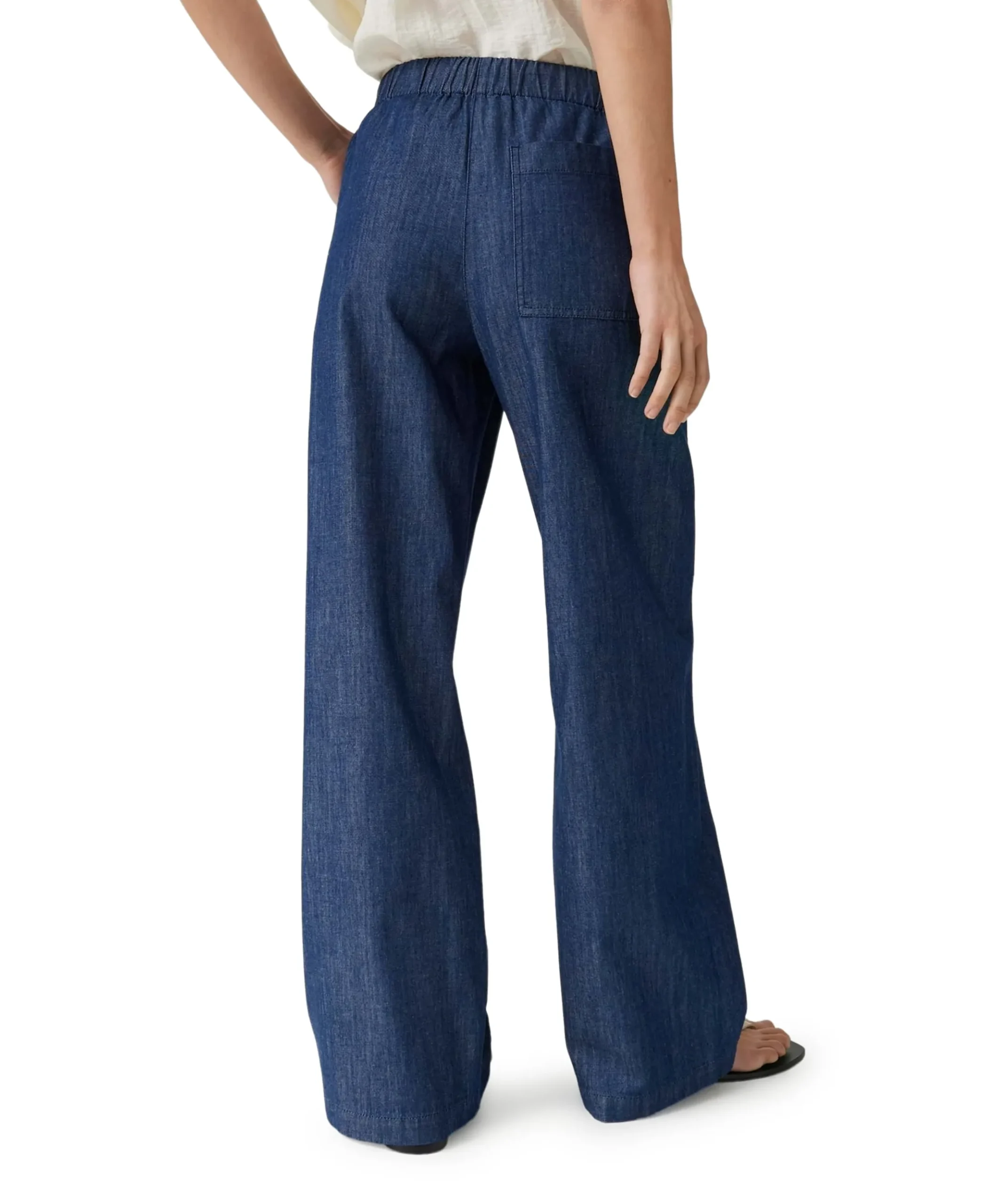 Melane line dames broek blauw