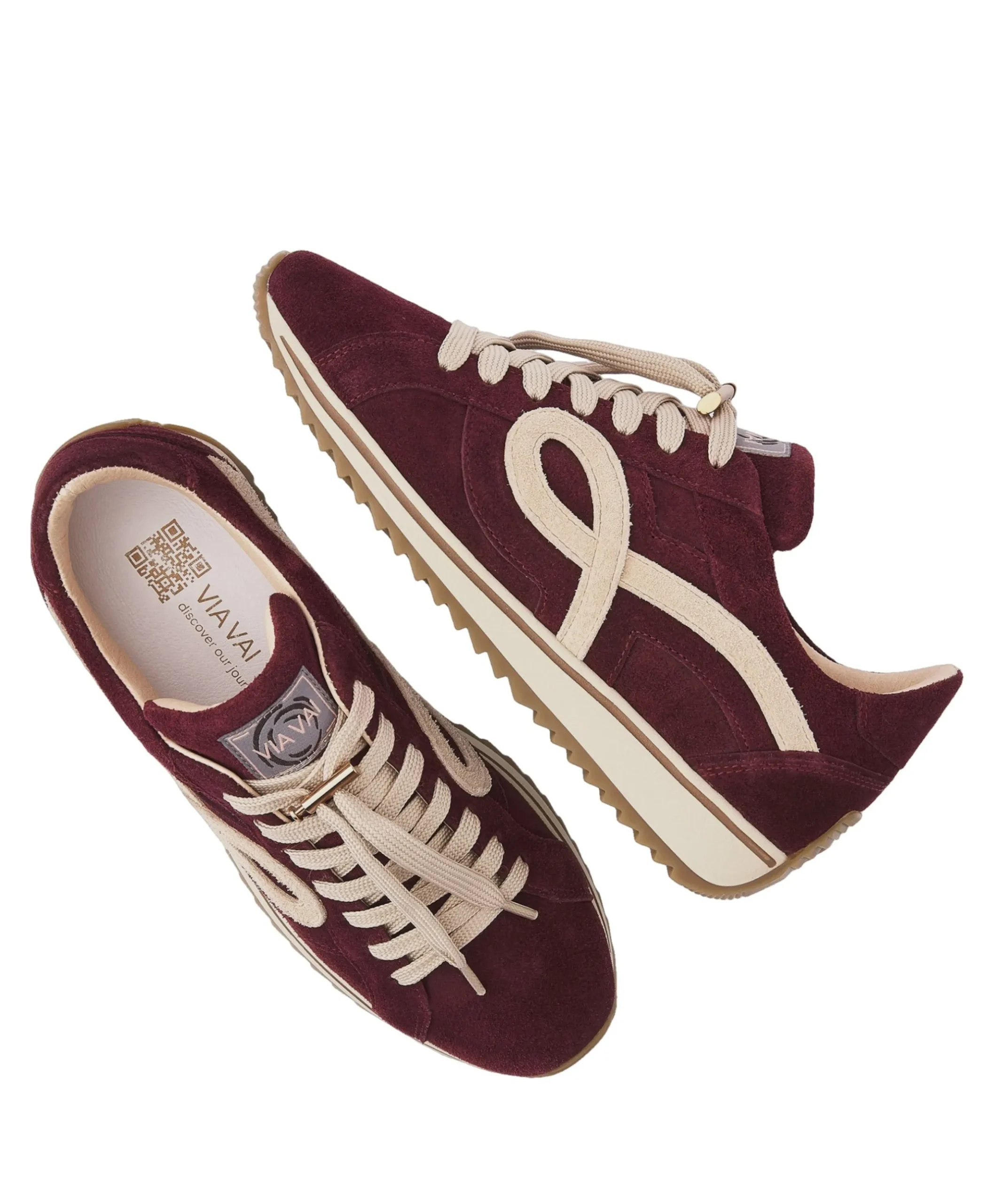 Mikki Eve dames sneakers bordeaux
