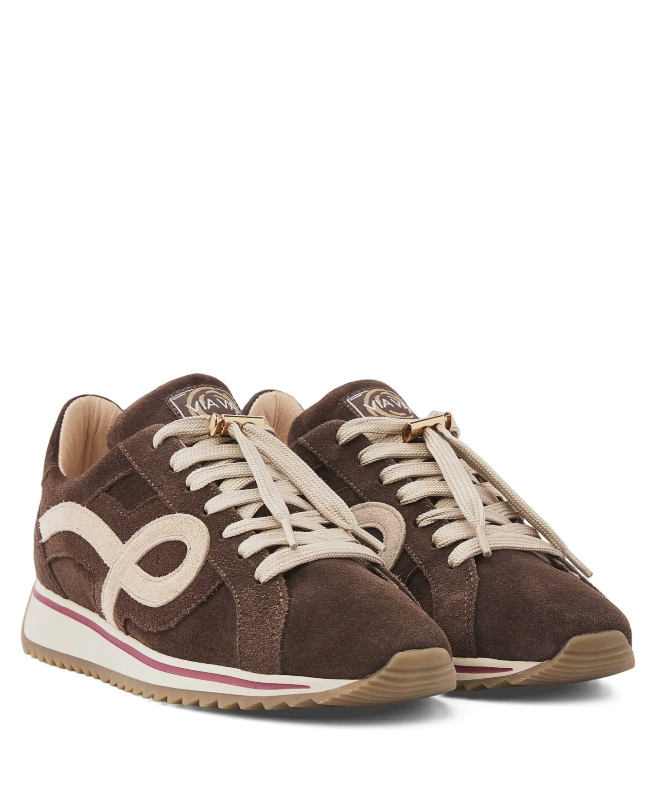 Mikki Eve dames sneakers bruin