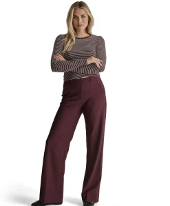 Mira (Elastic) - Twill Jersey - 301 dames broek bordeaux