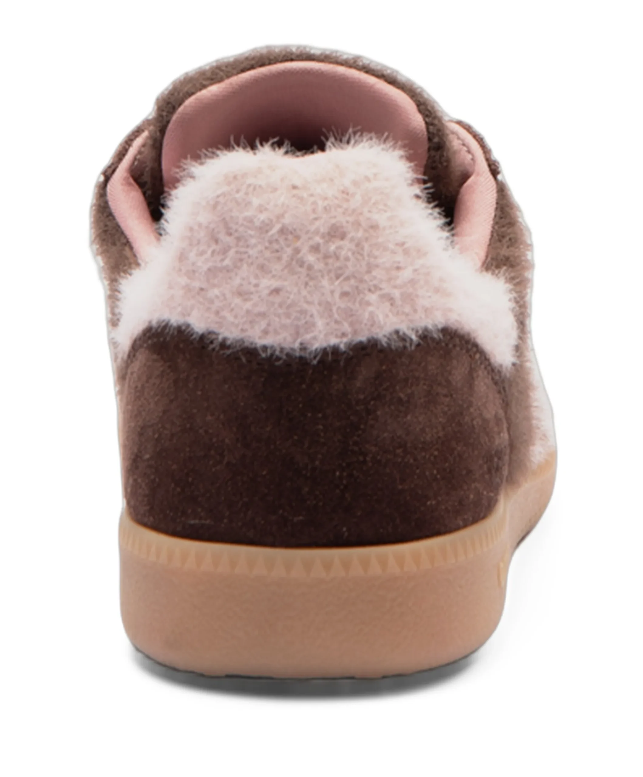 MOHAIR dames sneakers bruin
