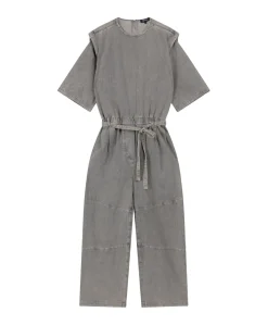 MONA dames jumpsuit grijs