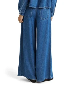 MSCHAgo Rue Wide Long dames jeans blauw