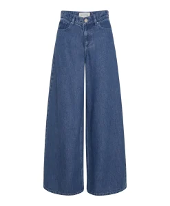 MSCHAgo Rue Wide Long dames jeans blauw
