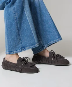 Native dames mocassins grijs