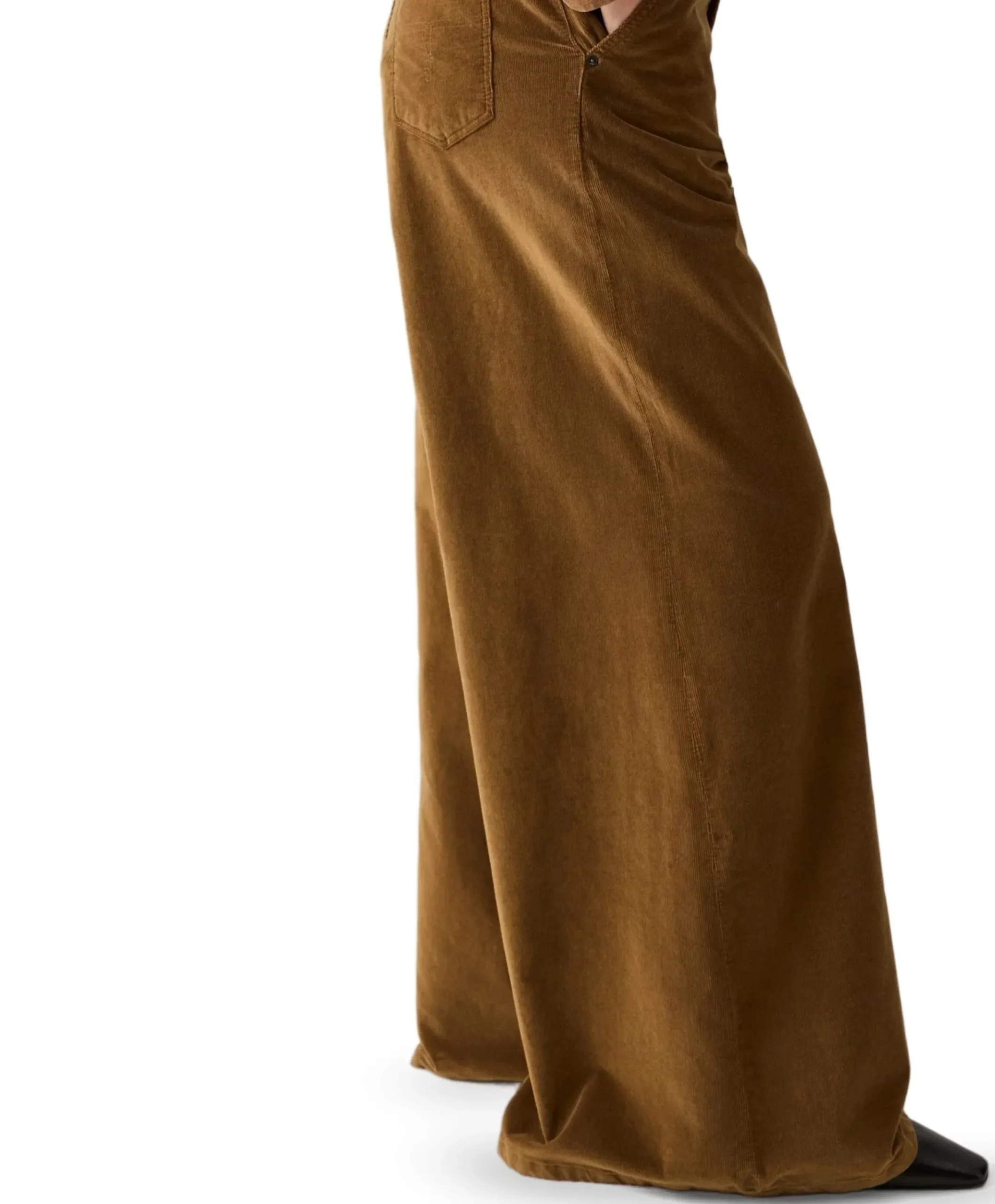 New Marlene 8104 Shiny Cord dames broek bruin