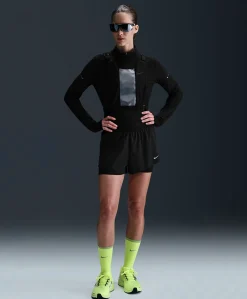Nike Swift Women's Dri-fit Mid-rise dames shorts zwart