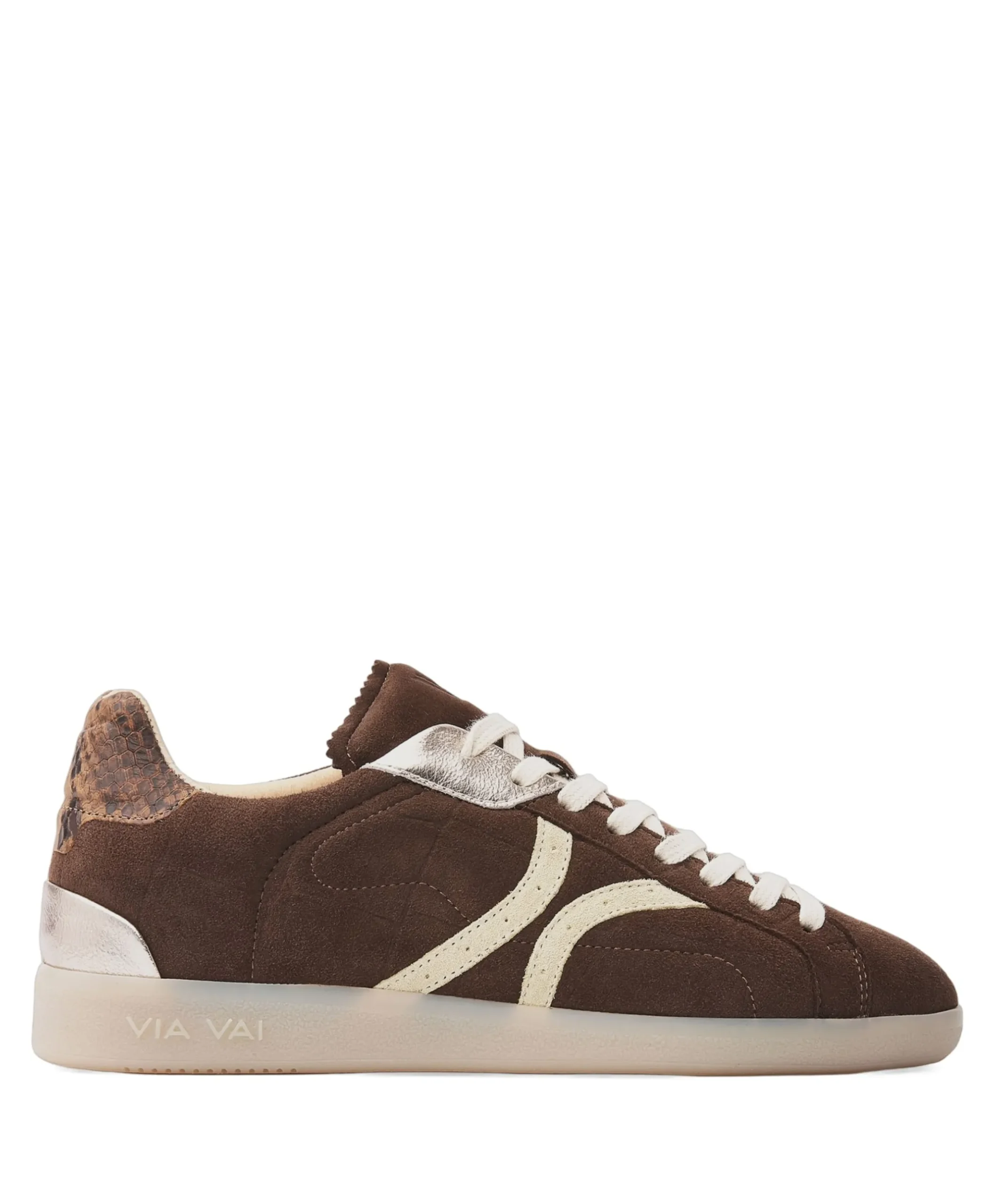 Nilla Khloe dames sneakers bruin