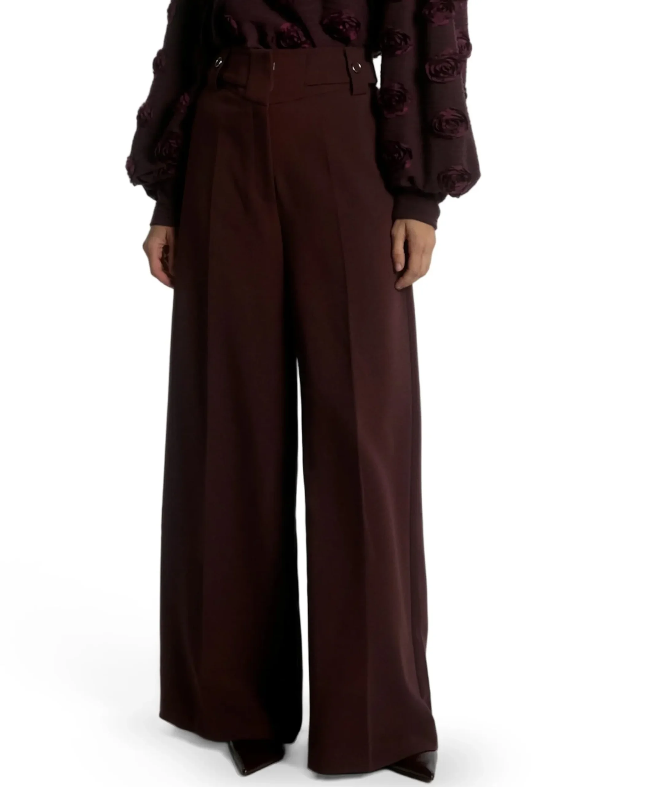 NORE BUTTONS RPES 345 dames broek bordeaux