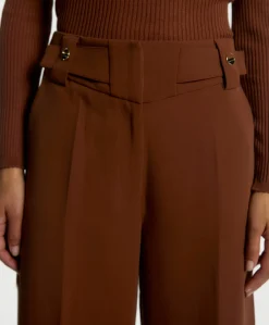NORE BUTTONS RPES 345 dames broek bruin