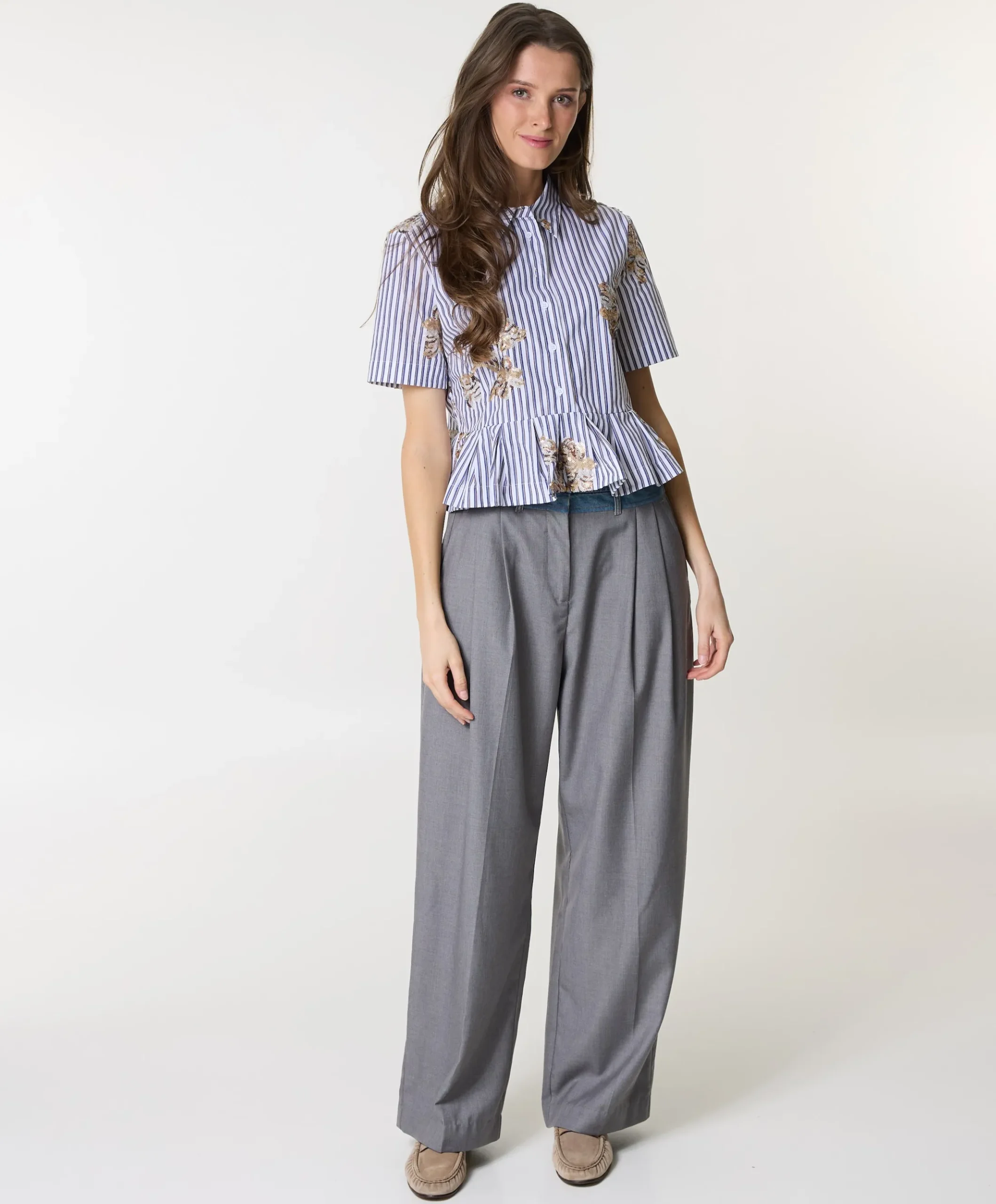 NORMAY dames broek grijs