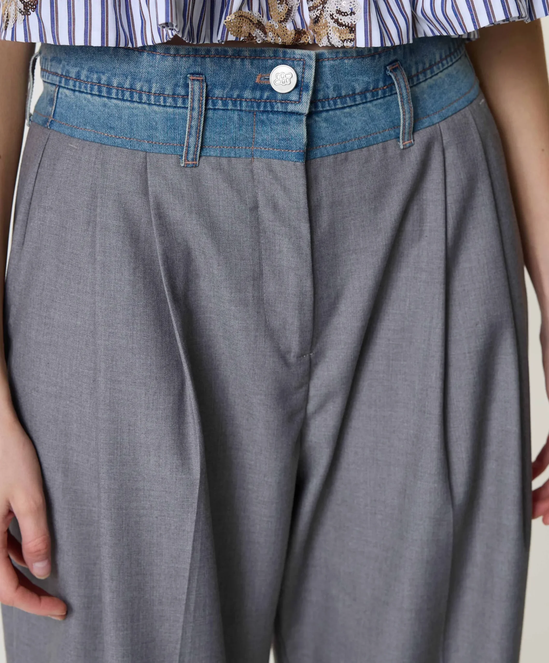 NORMAY dames broek grijs