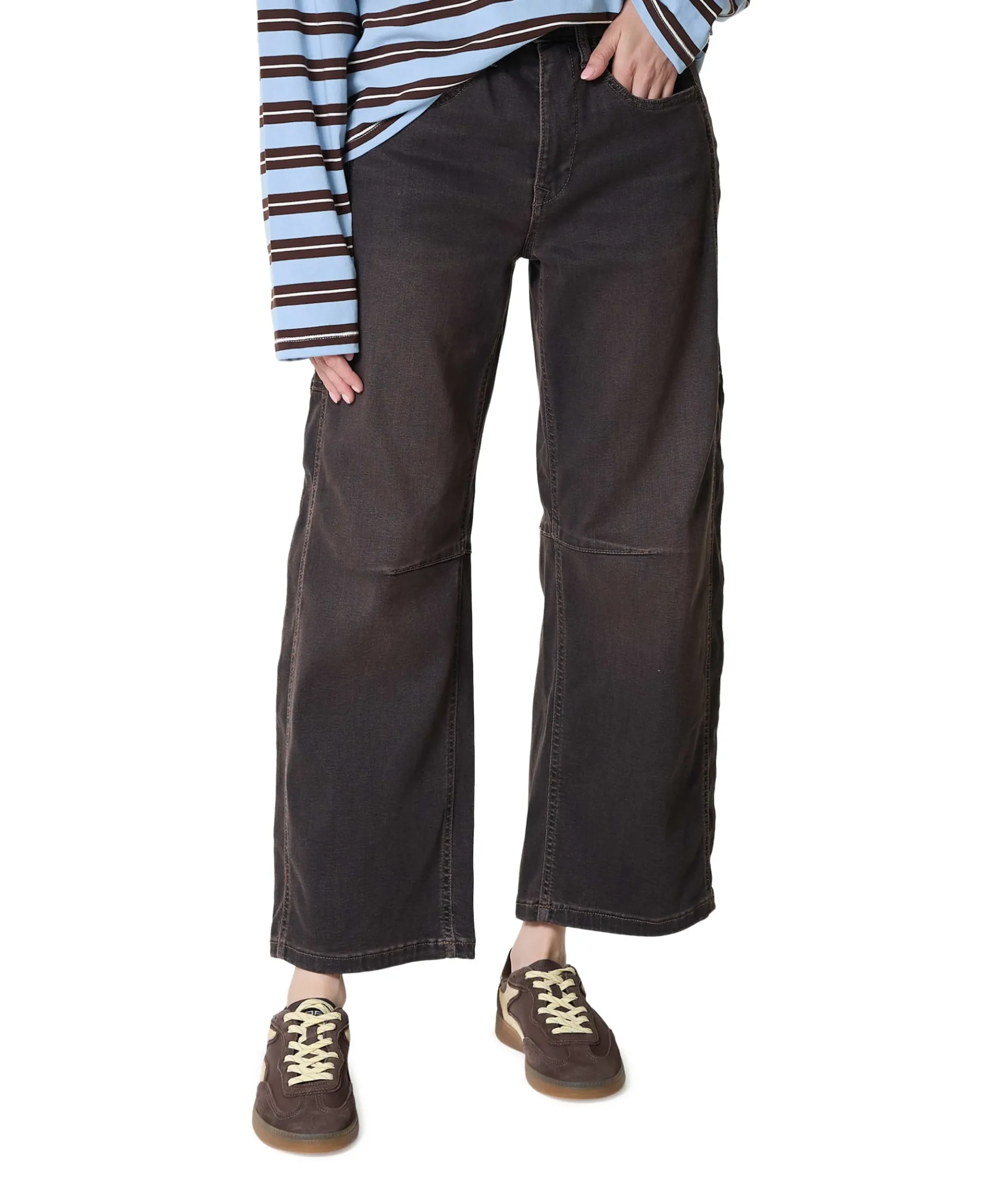 OHIO dames jeans bruin
