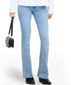 ONLBLUSH LIFE MID FLARED DNM blauw