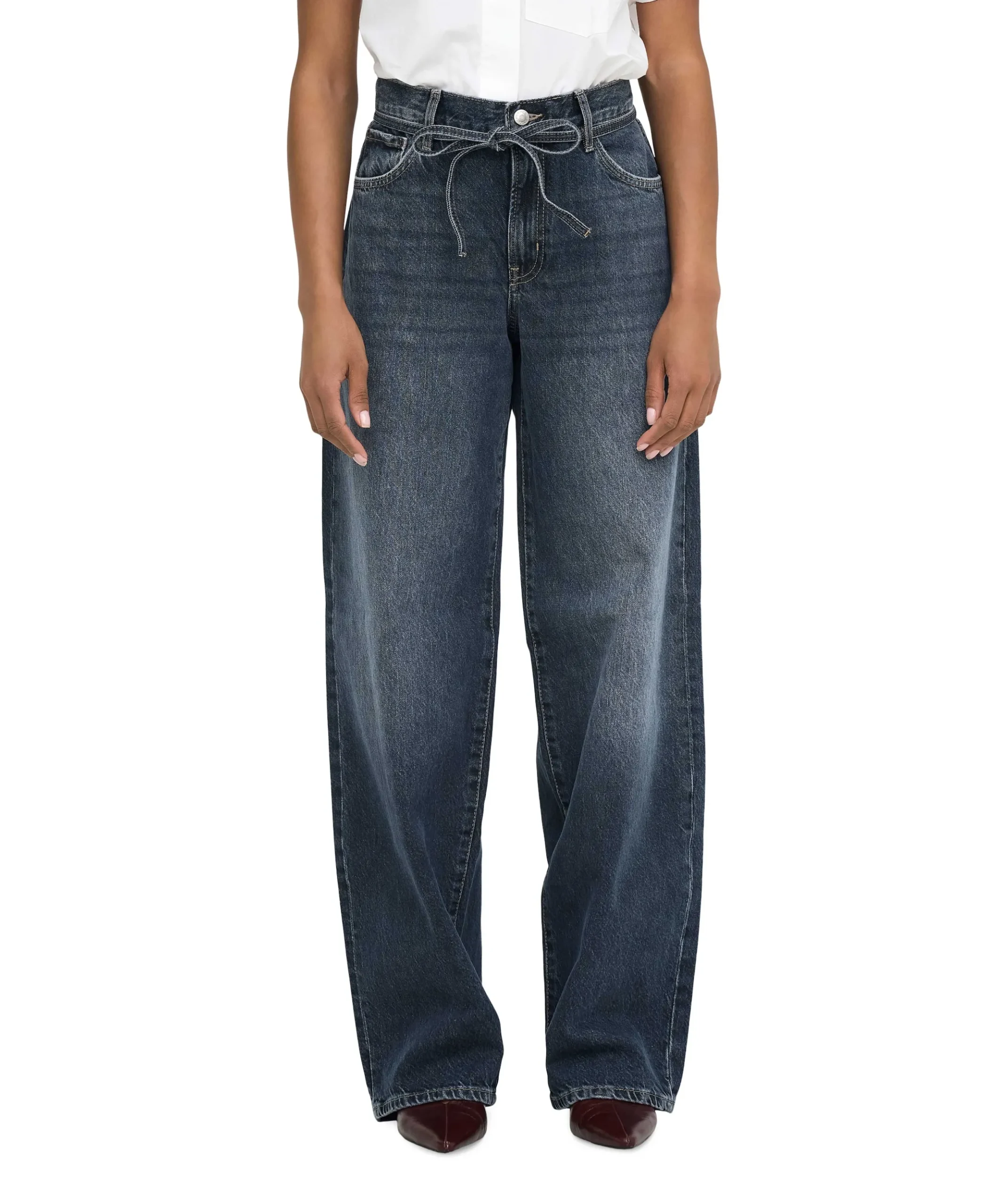 ONLGIANNA MW DOT003 NO dames jeans blauw