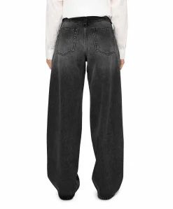 ONLGIANNA MW STRAIGHT DNM DOT980 NO dames jeans zwart