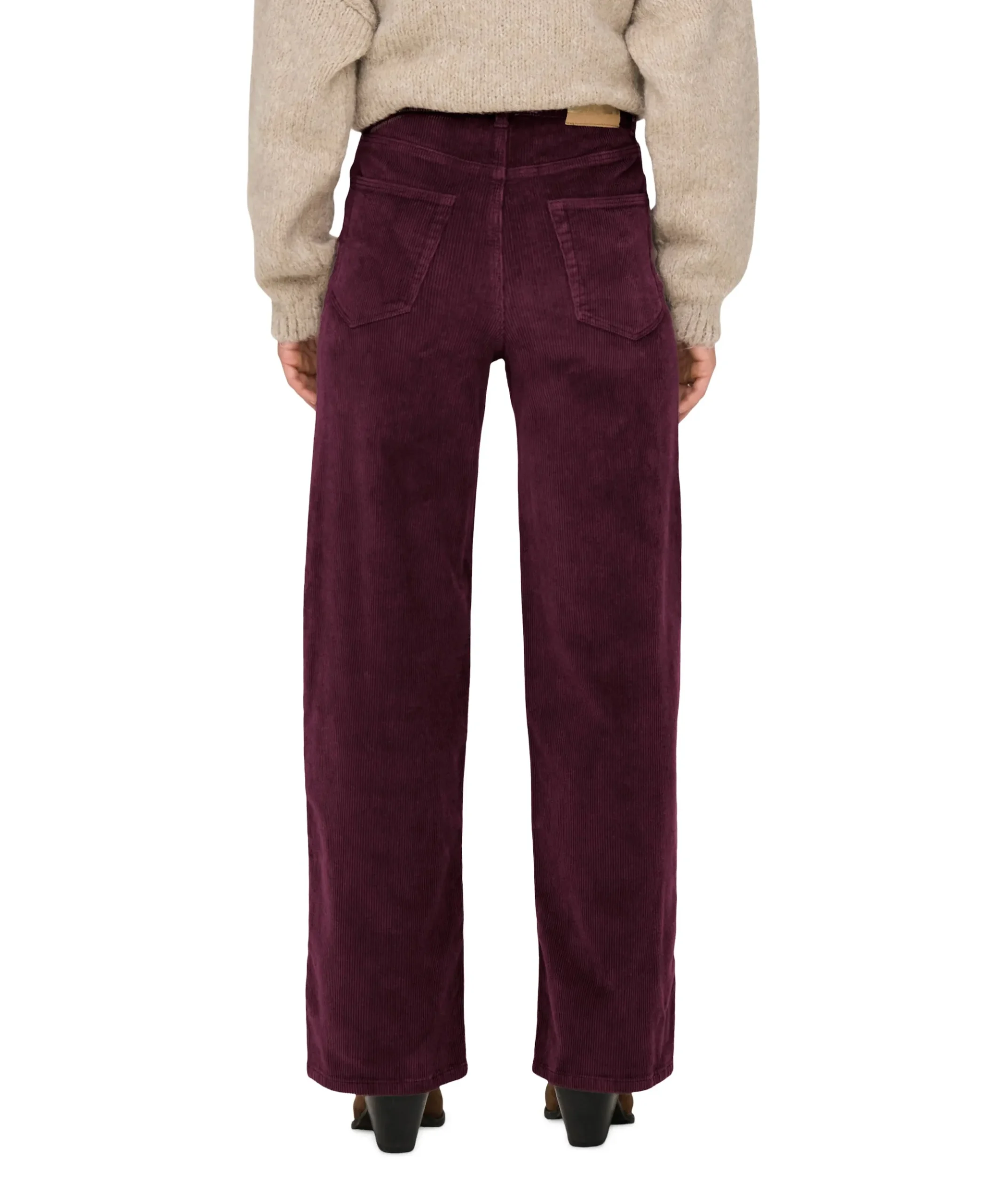 ONLHOPE GLOBAL EX HW WIDE CORD dames broek bordeaux