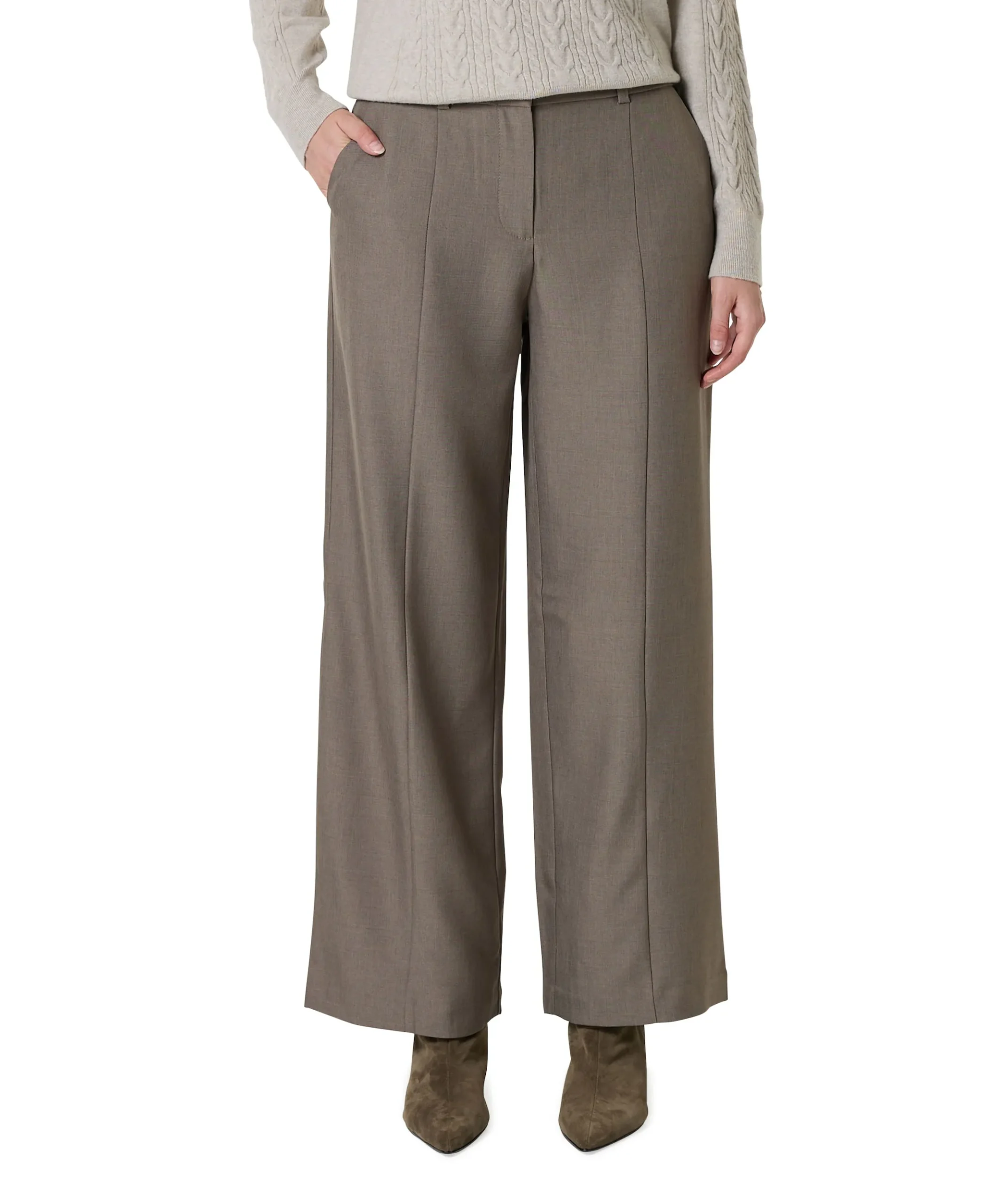 ONLLINDA MW WIDE CC TLR dames broek grijs