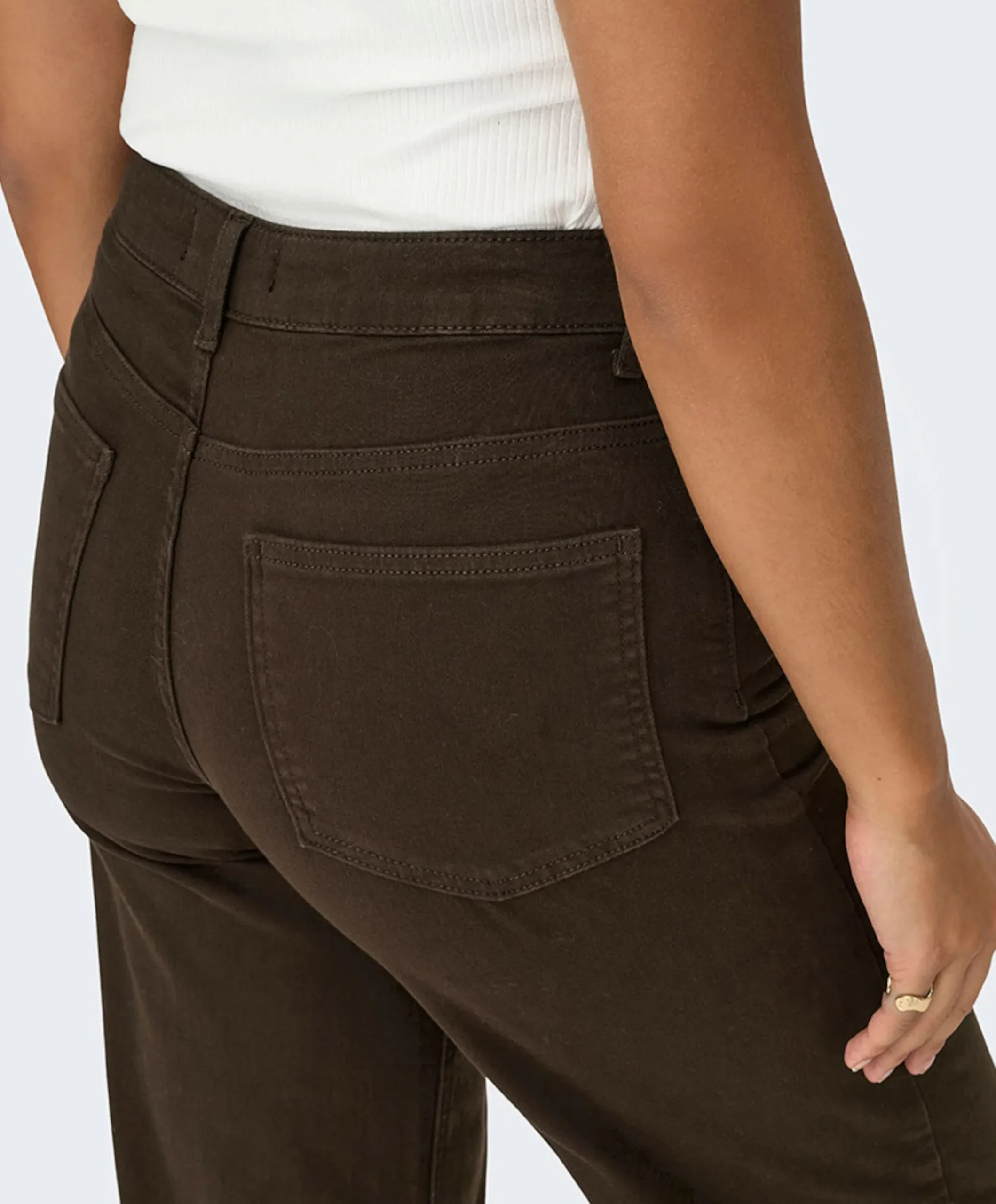 ONLMADISON BLUSH HW WIDE COLOR dames jeans bruin