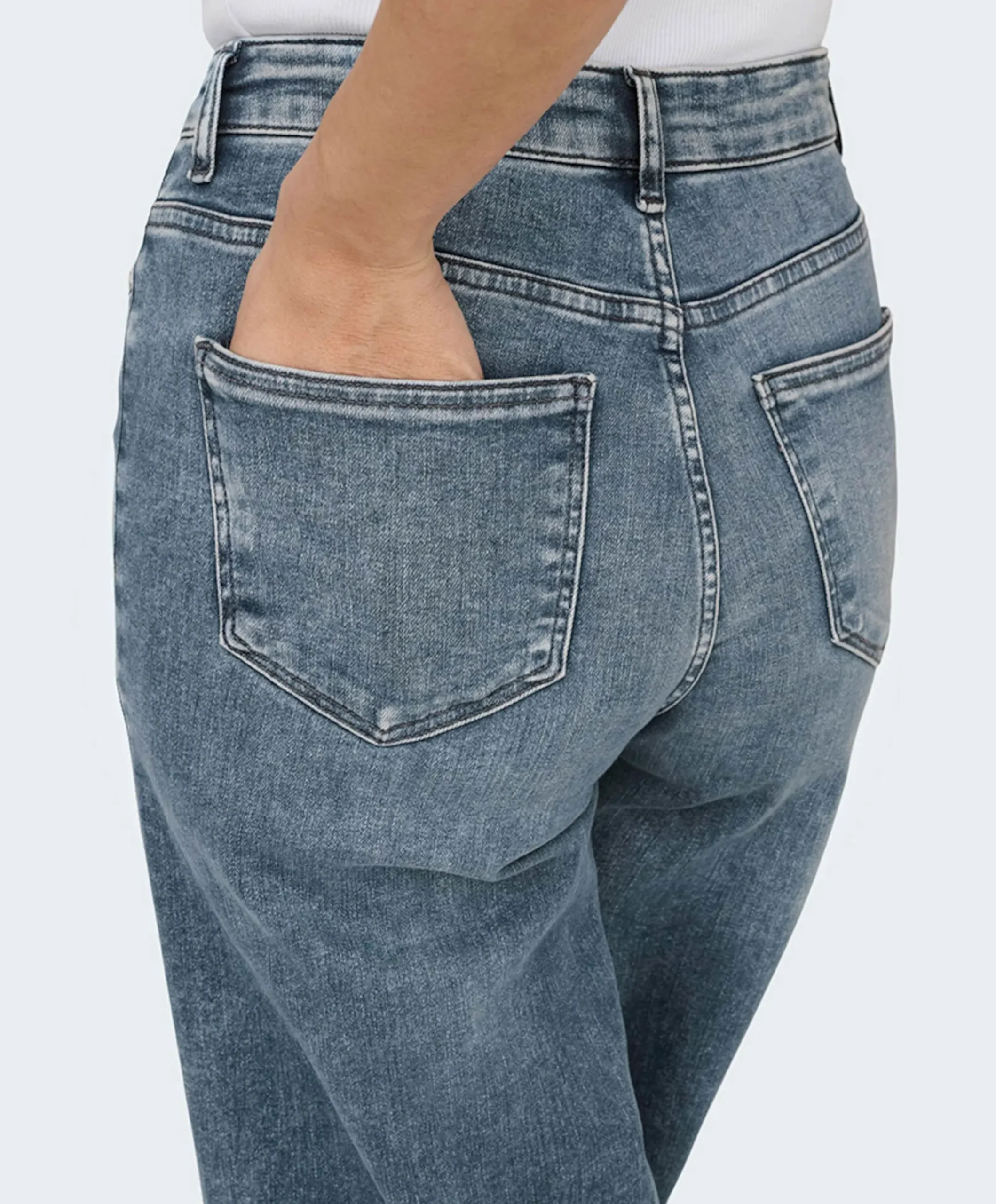 ONLMADISON BLUSH HW WIDE REA570 dames jeans blauw