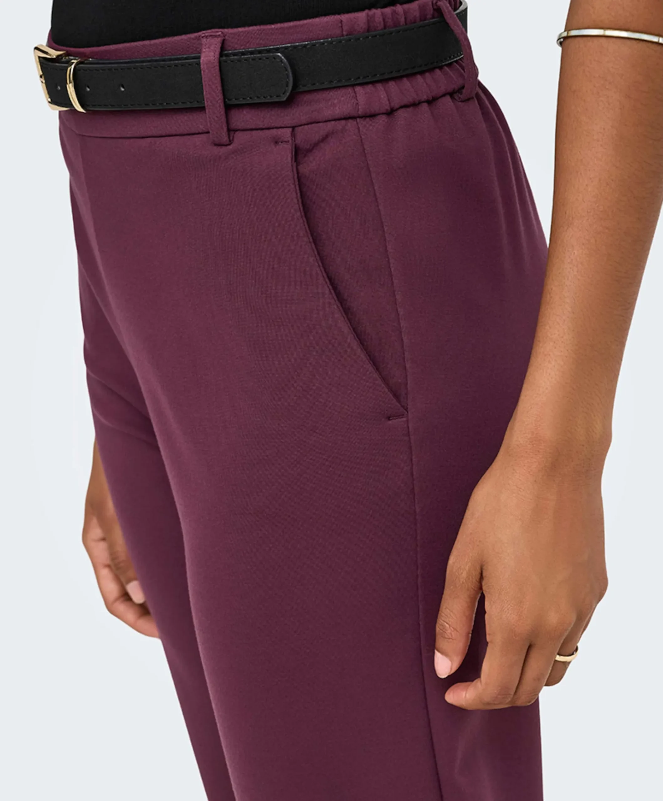 ONLPOPTRASH LIFE MW STRAIGHT dames broek bordeaux