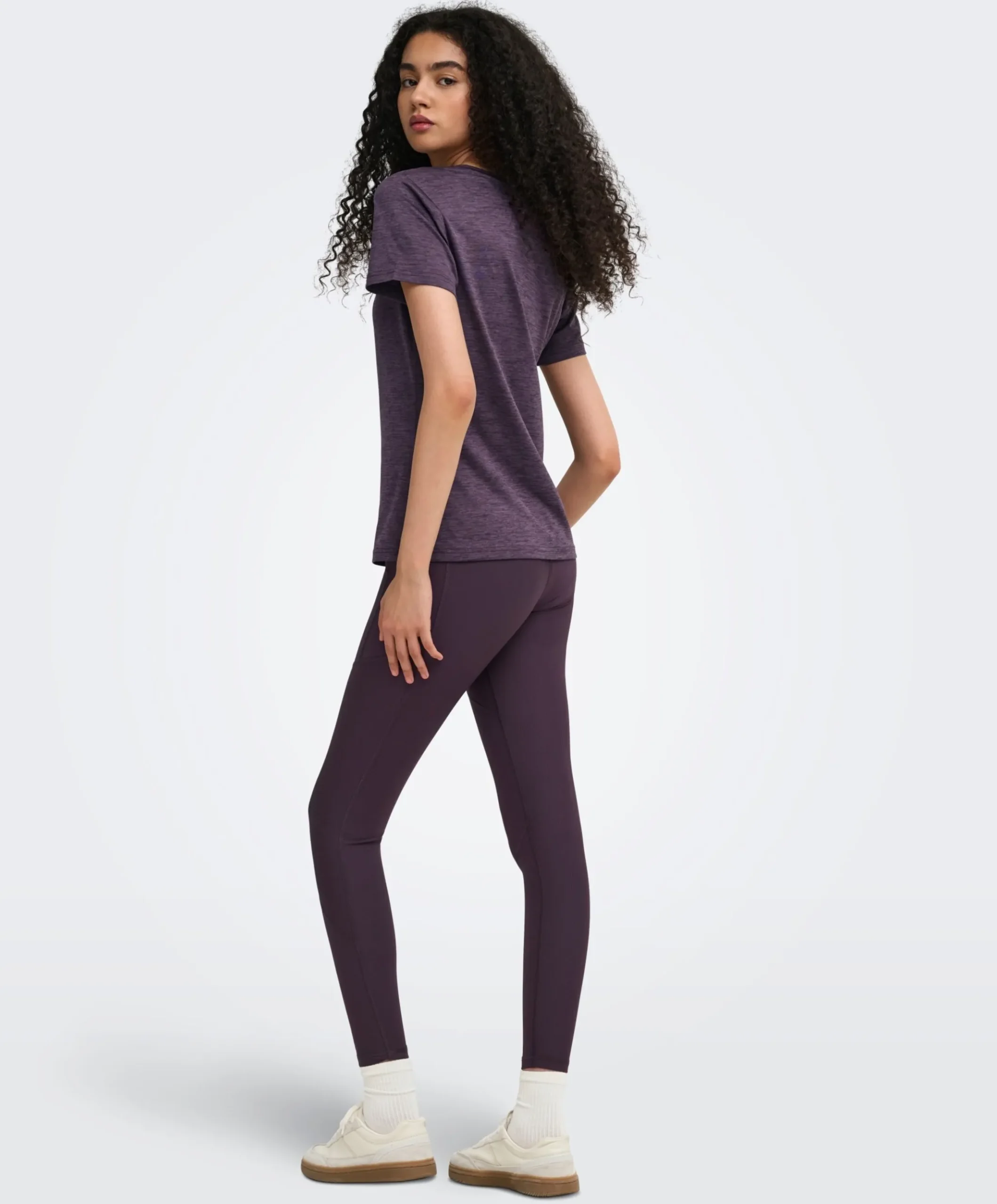 ONPJANA HW TRAINING dames tights paars