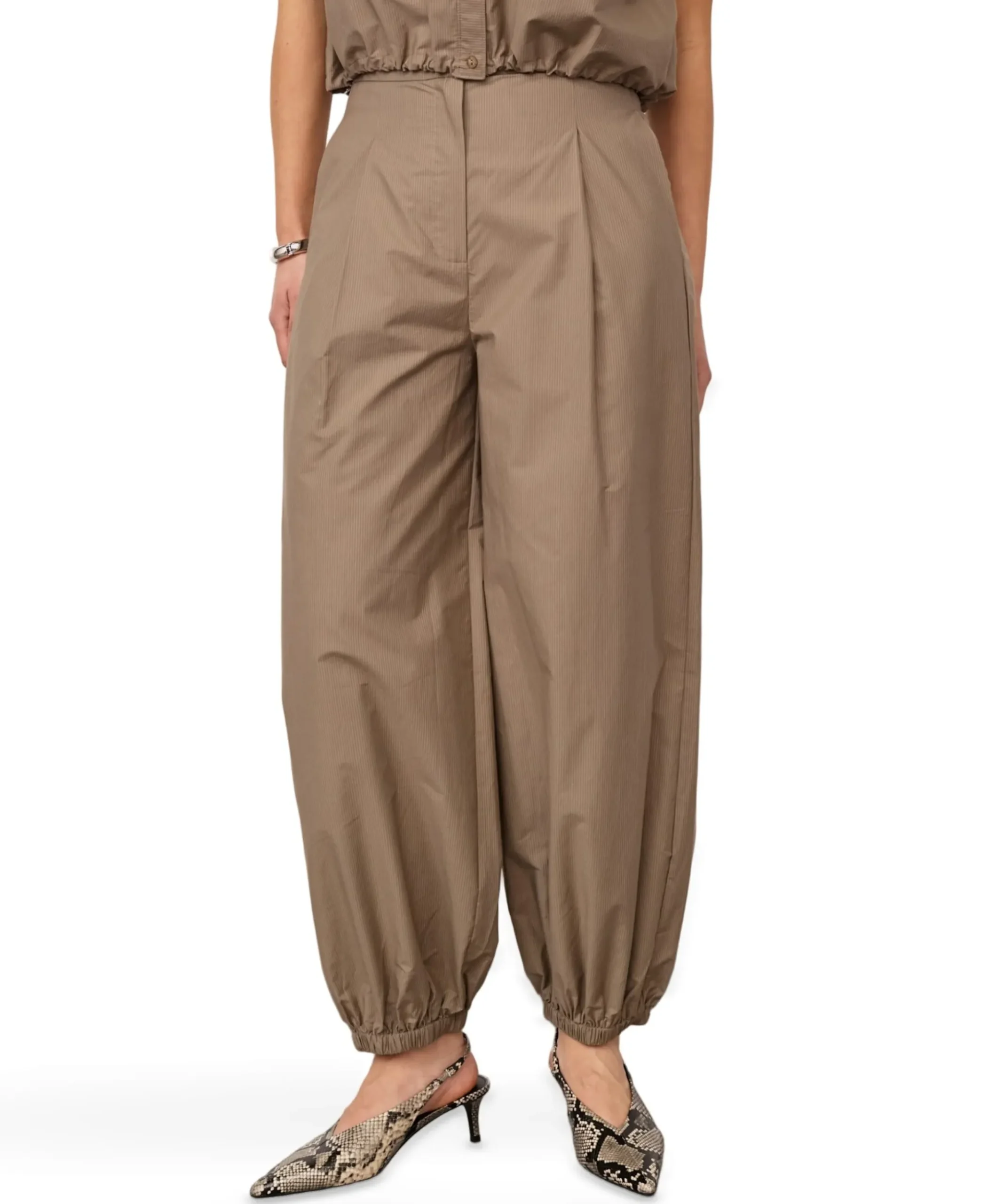 OpheliaCC Balloon dames broek beige