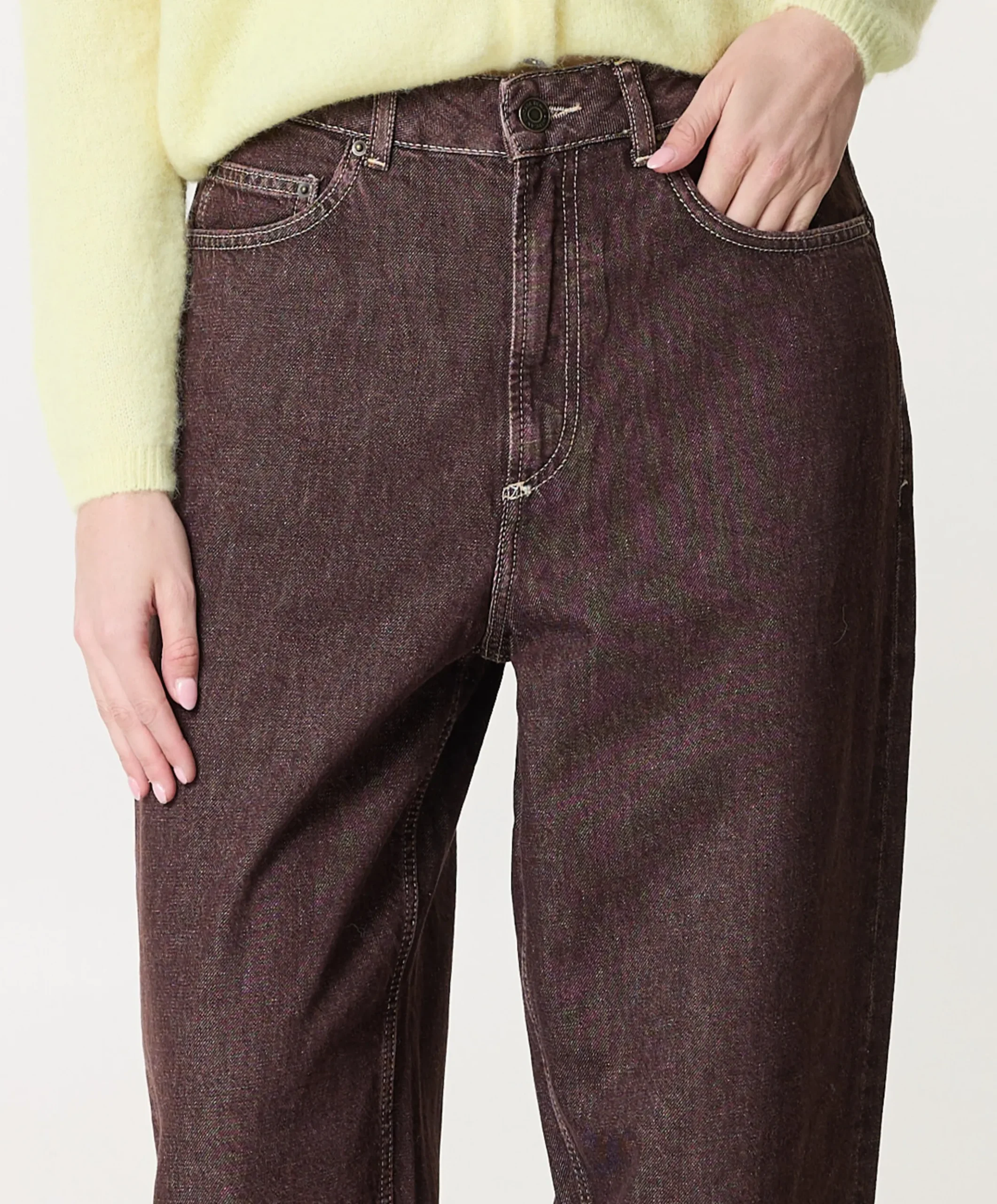Oshow dames broek bruin