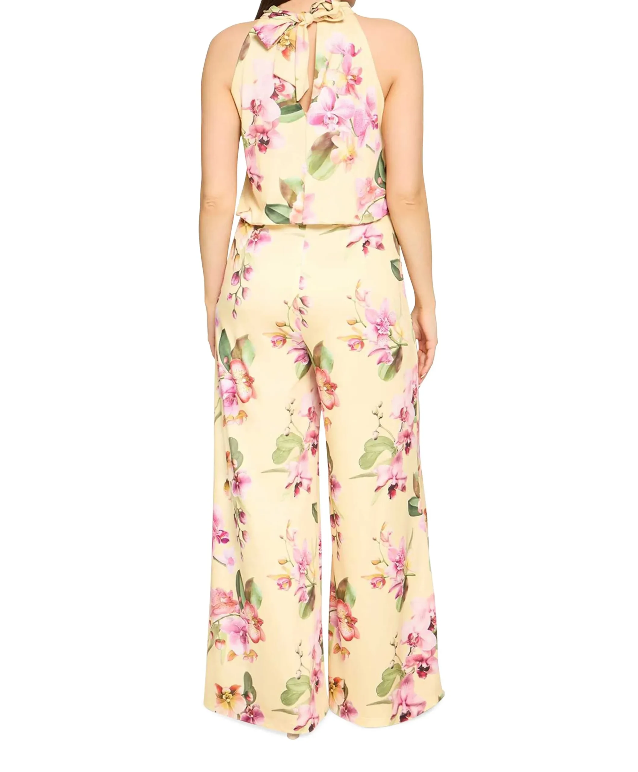 Overall Lang ohne Arm dames jumpsuit geel