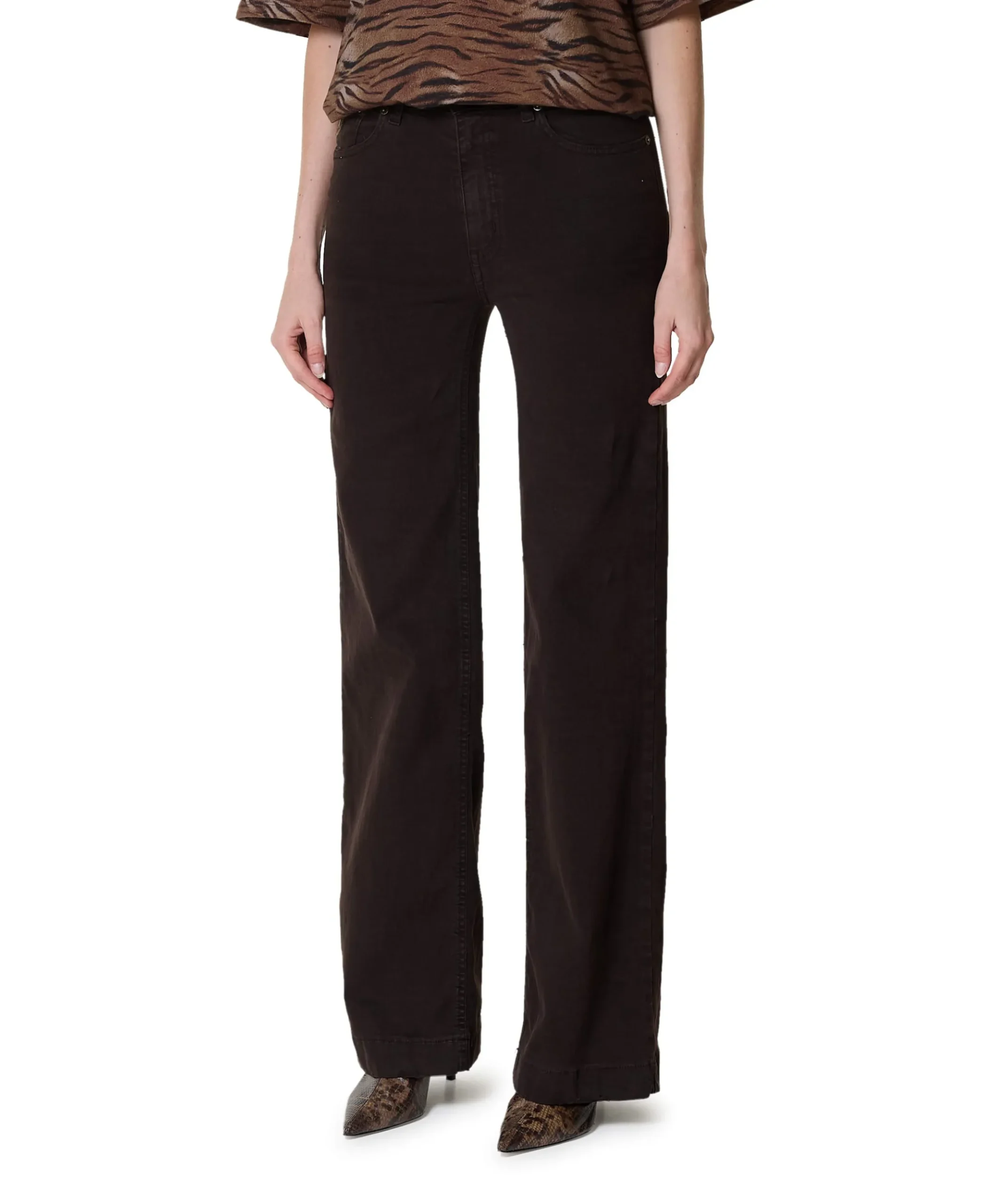 Palazzo Mistral 6491 Megalia Shot dames broek bruin