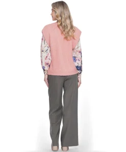 Pants fancy waistband dames broek groen