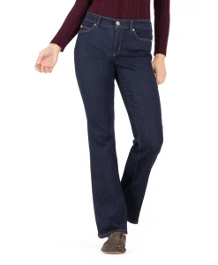Paris flared dames jeans blauw